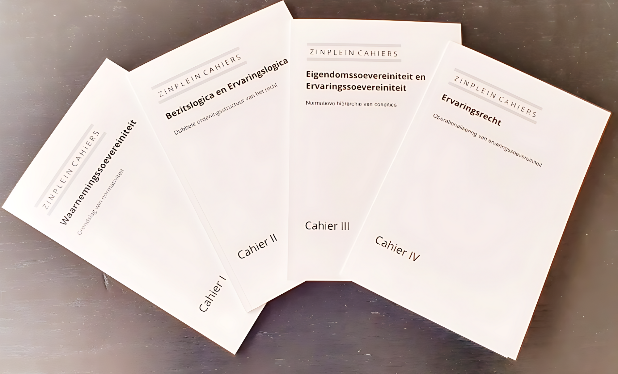 Zinplein Cahiers I tot en met IV